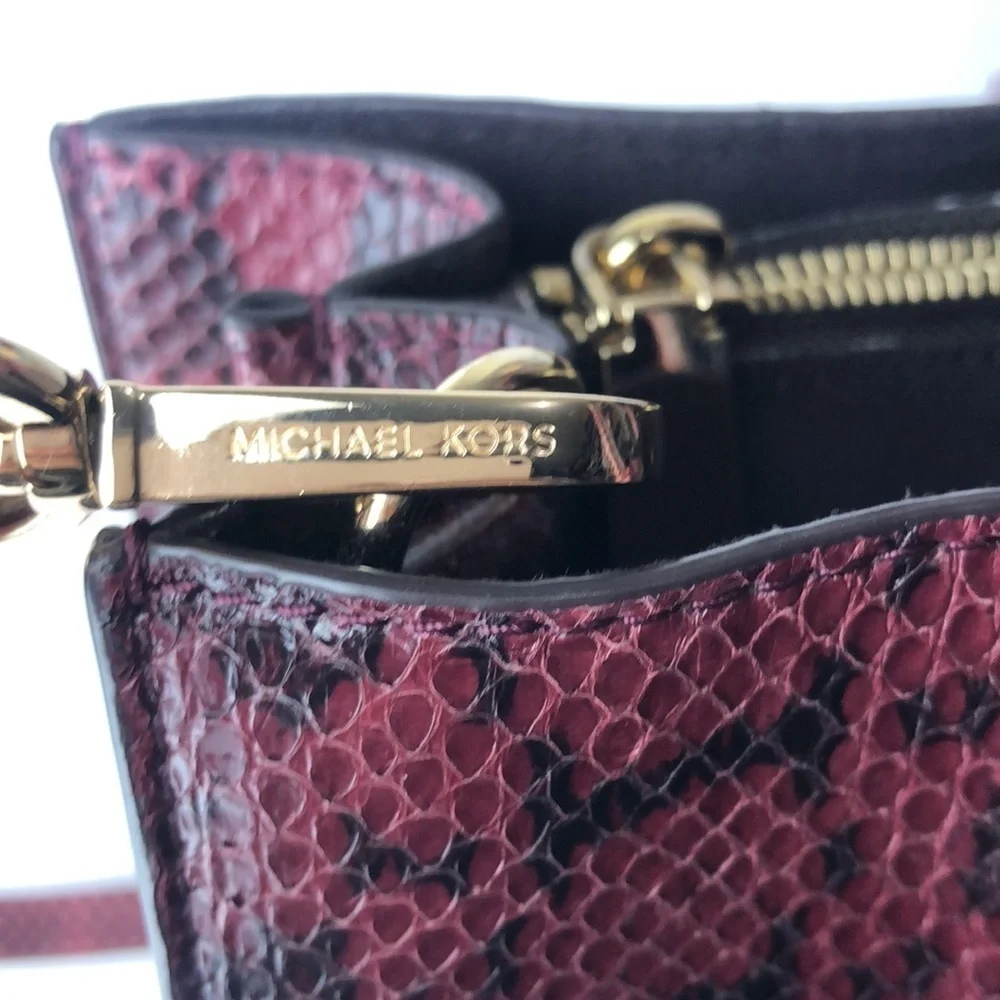 Michael Kors Mercer Large Snake Satchel